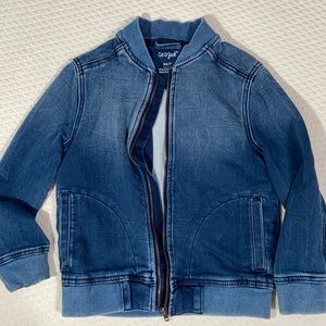 Size 6/7 Cat & Jack Zipper Denim Jean Jacket